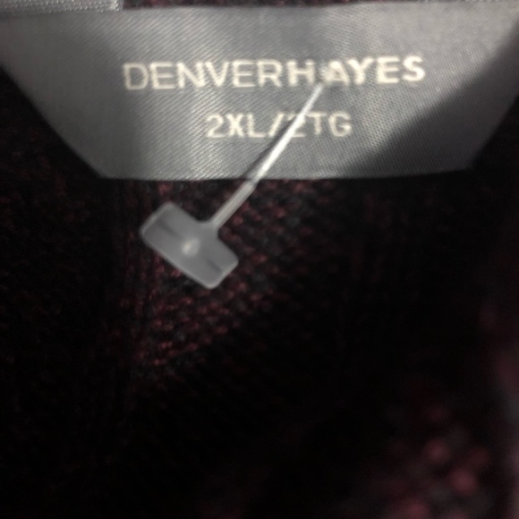 New Men’s Denver Hayes Burgundy Sweater NWOT - Picture 2 of 7